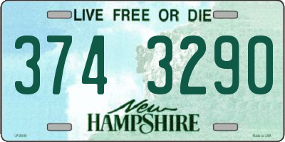 NH license plate 3743290