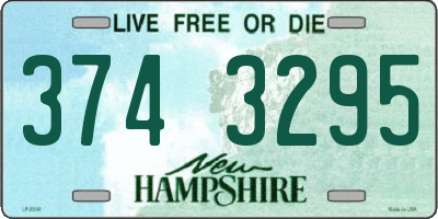 NH license plate 3743295