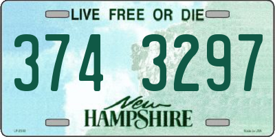 NH license plate 3743297