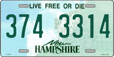 NH license plate 3743314