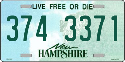 NH license plate 3743371