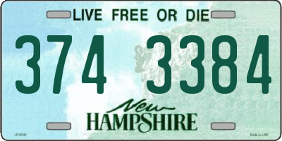 NH license plate 3743384