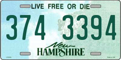 NH license plate 3743394