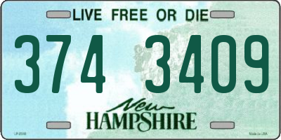 NH license plate 3743409