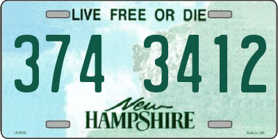 NH license plate 3743412