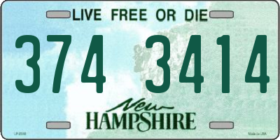 NH license plate 3743414
