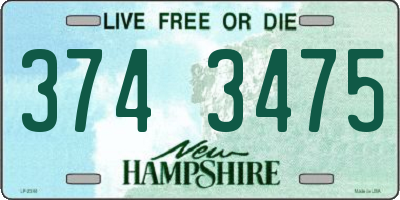 NH license plate 3743475