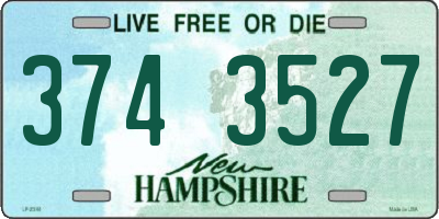 NH license plate 3743527