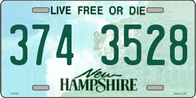 NH license plate 3743528
