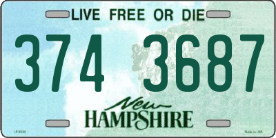 NH license plate 3743687