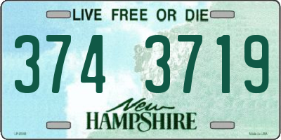 NH license plate 3743719