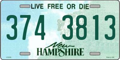 NH license plate 3743813
