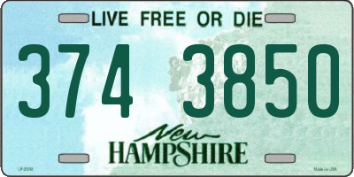 NH license plate 3743850