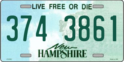 NH license plate 3743861