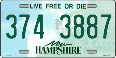 NH license plate 3743887