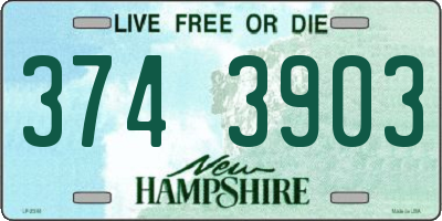 NH license plate 3743903