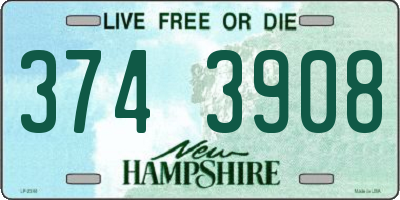 NH license plate 3743908