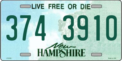 NH license plate 3743910
