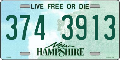NH license plate 3743913