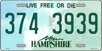 NH license plate 3743939