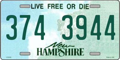 NH license plate 3743944