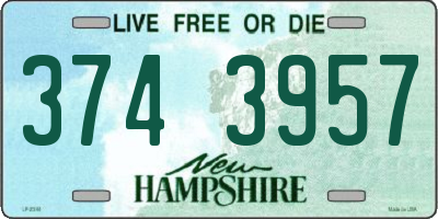 NH license plate 3743957