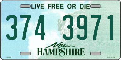 NH license plate 3743971