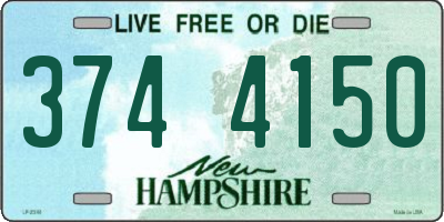 NH license plate 3744150