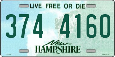 NH license plate 3744160