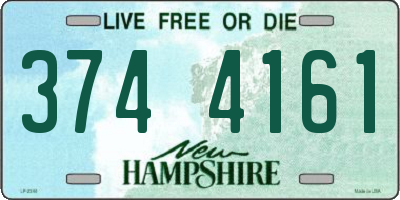 NH license plate 3744161