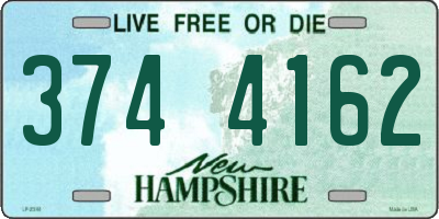 NH license plate 3744162