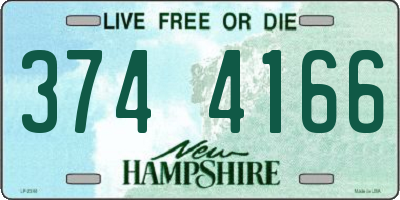 NH license plate 3744166