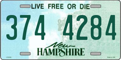NH license plate 3744284