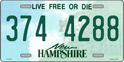 NH license plate 3744288