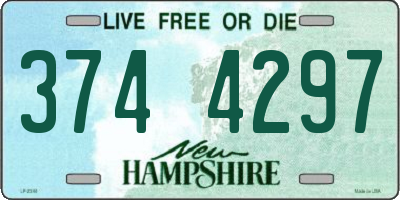 NH license plate 3744297