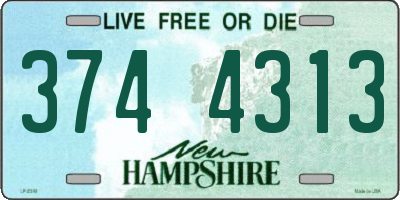 NH license plate 3744313
