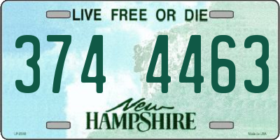 NH license plate 3744463