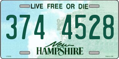 NH license plate 3744528