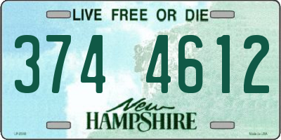 NH license plate 3744612