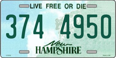 NH license plate 3744950