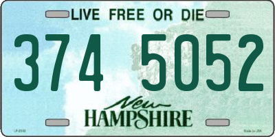 NH license plate 3745052
