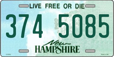 NH license plate 3745085