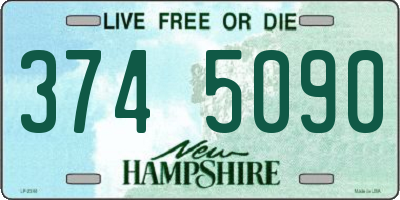 NH license plate 3745090