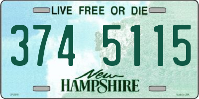 NH license plate 3745115