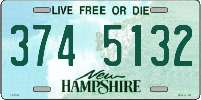 NH license plate 3745132