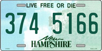 NH license plate 3745166