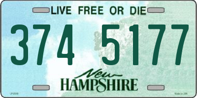 NH license plate 3745177