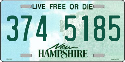 NH license plate 3745185
