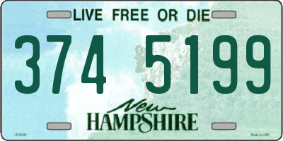 NH license plate 3745199