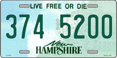 NH license plate 3745200